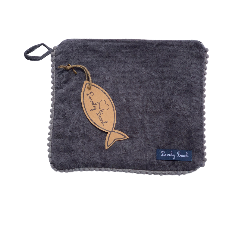 MARISOL toiletry bag with pompoms