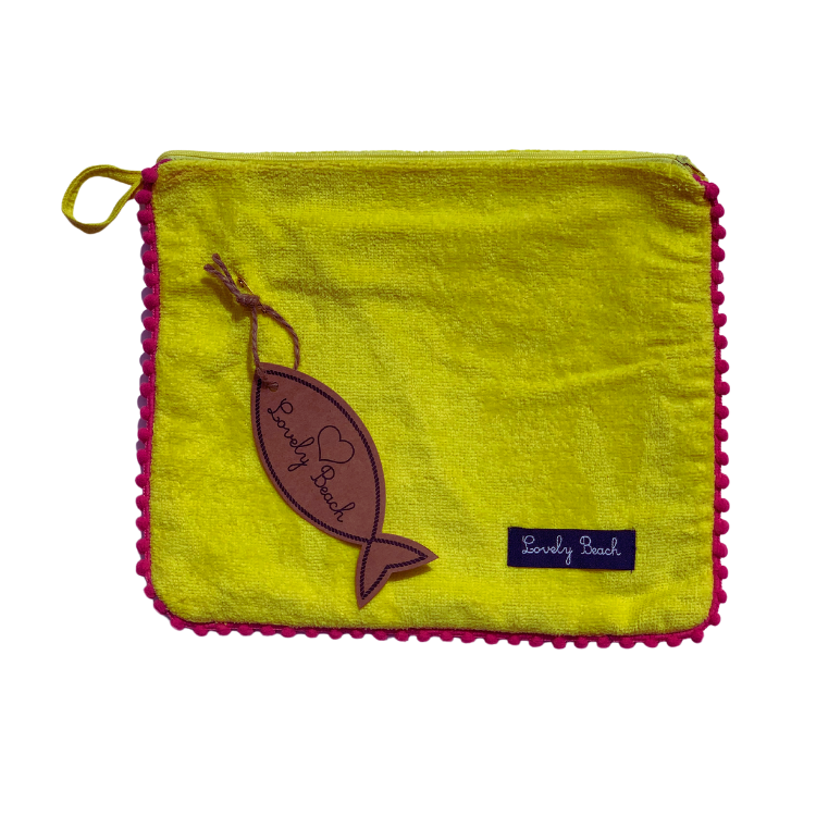 MARISOL toiletry bag with pompoms