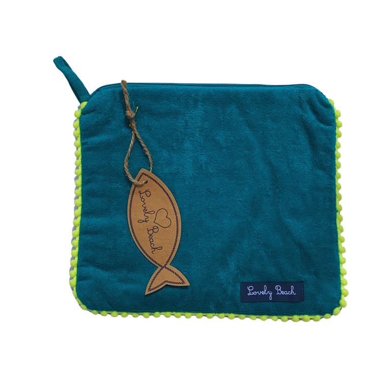 MARISOL toiletry bag with pompoms