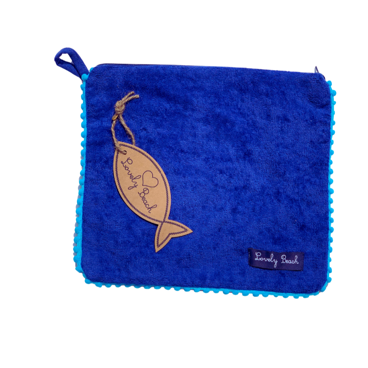 MARISOL toiletry bag with pompoms