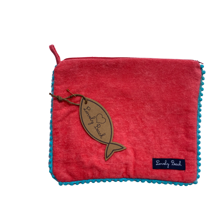 MARISOL toiletry bag with pompoms