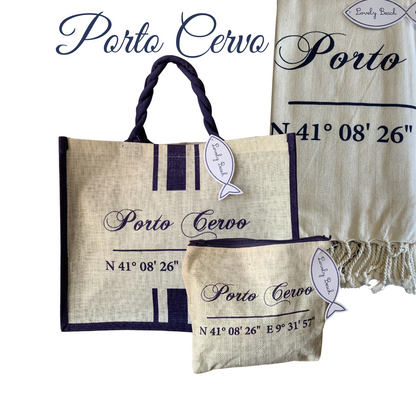 DOLCE VITA - beach bag, towel and toiletry bag set