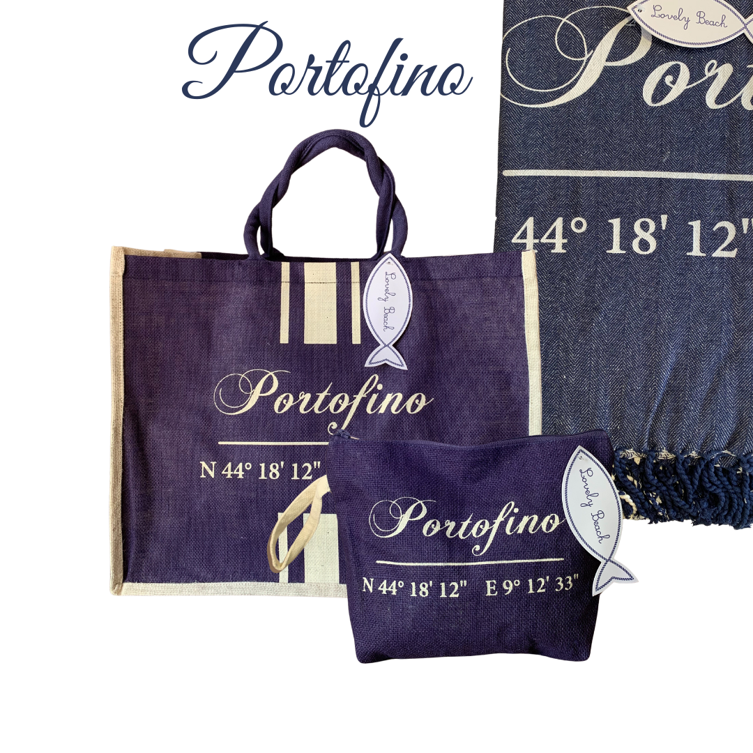 DOLCE VITA - beach bag, towel and toiletry bag set