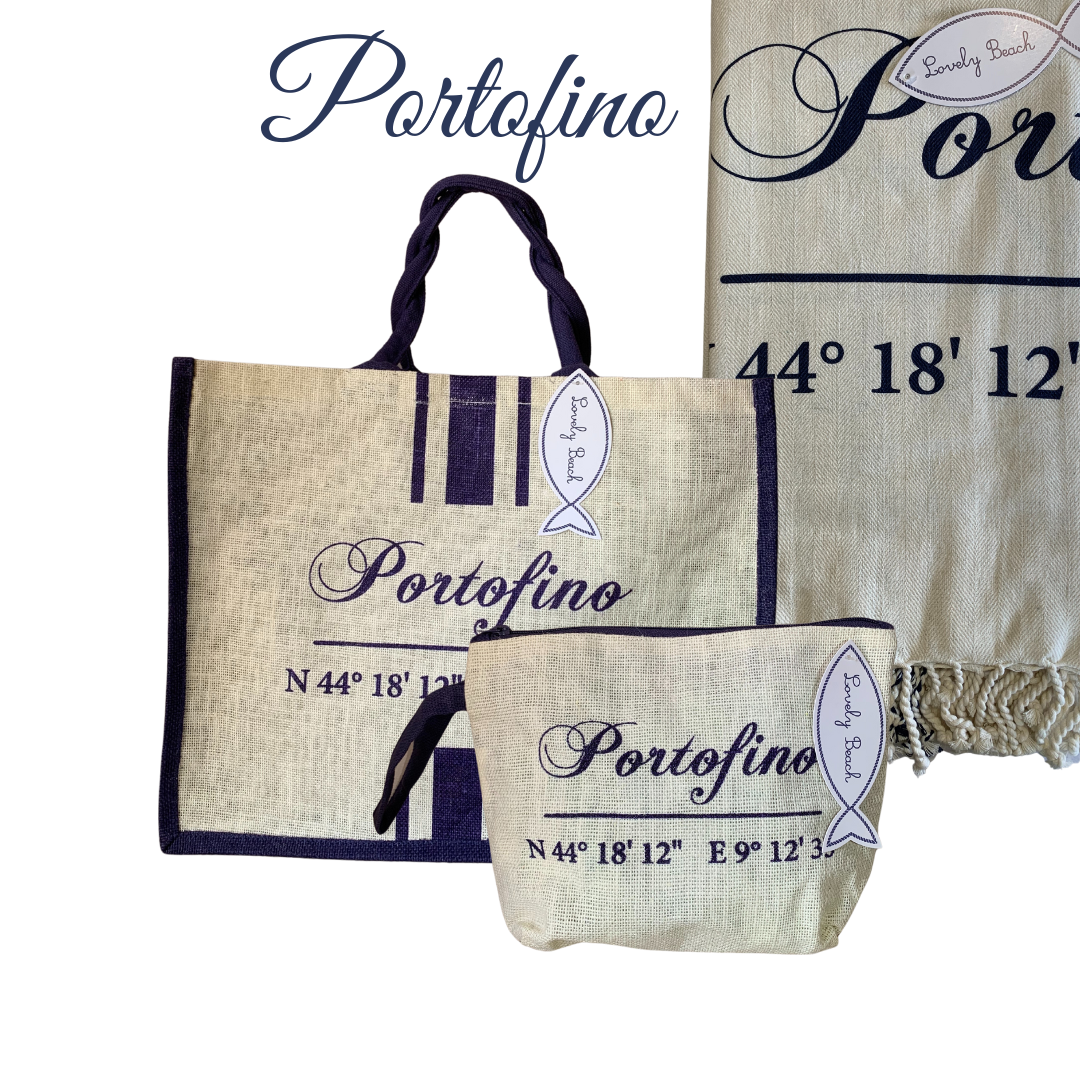 DOLCE VITA - beach bag, towel and toiletry bag set