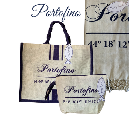 DOLCE VITA - beach bag, towel and toiletry bag set