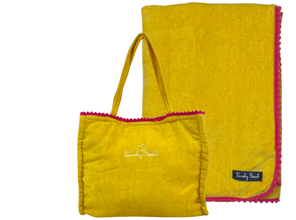 MARISOL LIGHT beach bag and towel