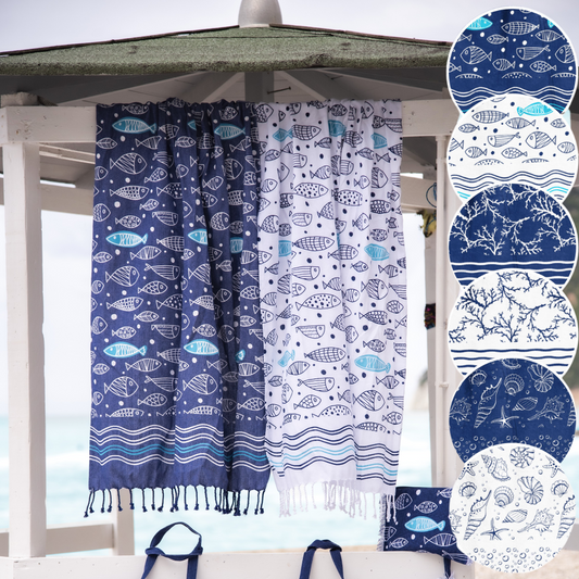 AQUARIUS- beach towel/peshtemal