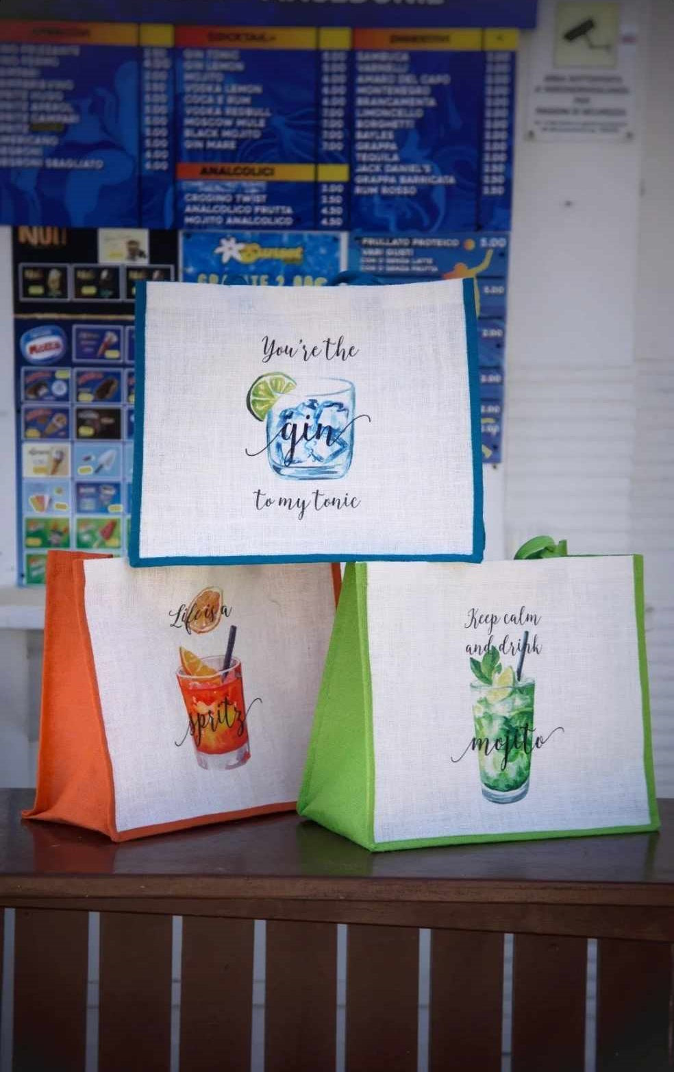 APERITIVO- beach bag and towel/beach towel set